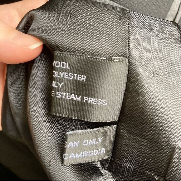 Ferretti Uomo Black Suit Jacket Blazer Wool Men’s 44S Sports Coat - Picture 12 of 16